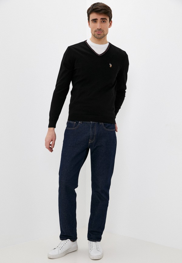 Пуловер U.S. Polo Assn. цвет черный  Фото 2
