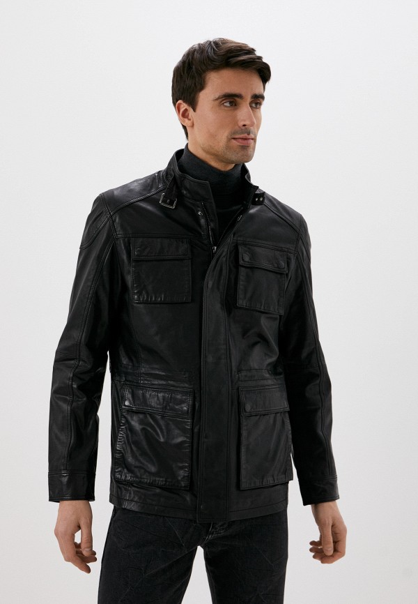 Куртка кожаная Jorg Weber цвет черный 