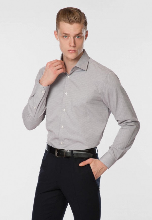 

Рубашка Arber, Серый, Slim Fit