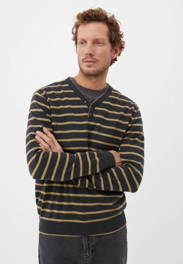 Пуловер Finn Flare серого цвета