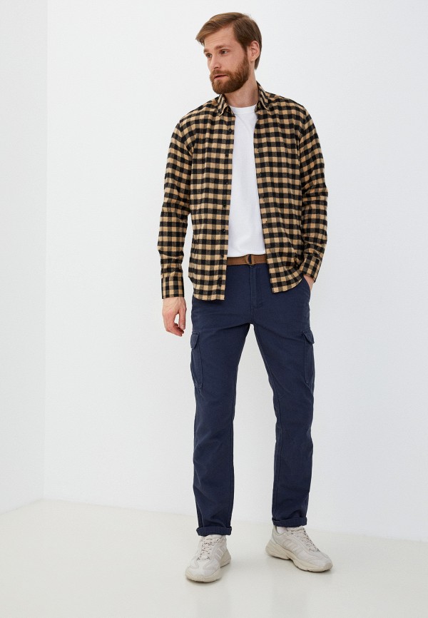 Рубашка Bawer бежевый, размер 46, фото 2