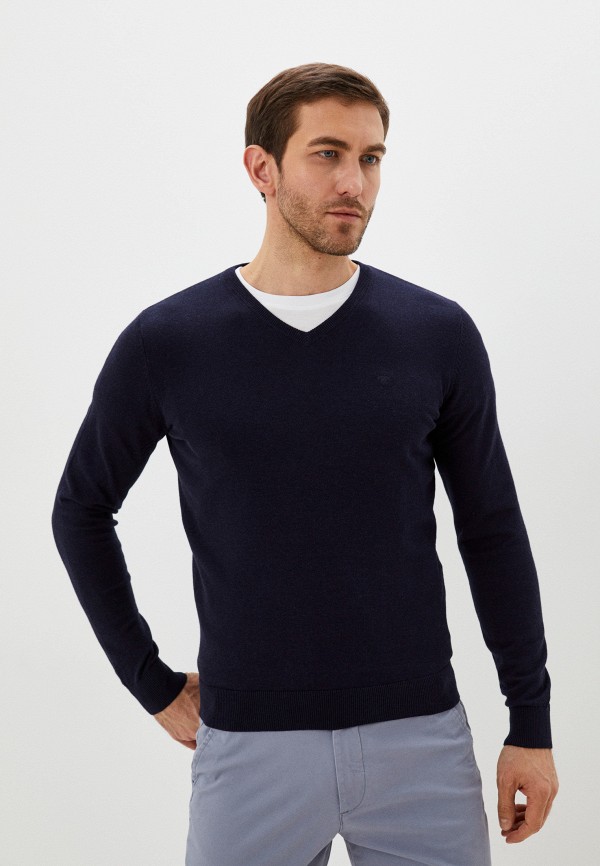 Пуловер Tom Tailor цвет синий 