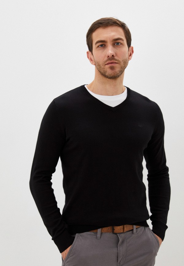 Пуловер Tom Tailor цвет черный 
