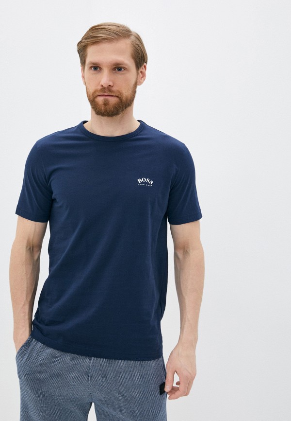 

Футболка Boss, Синий, Tee Curved