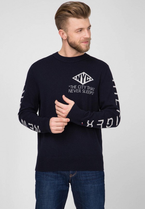 

Джемпер Tommy Hilfiger, Синий, GRAPHICAL INTARSIA RELAXED CNECK