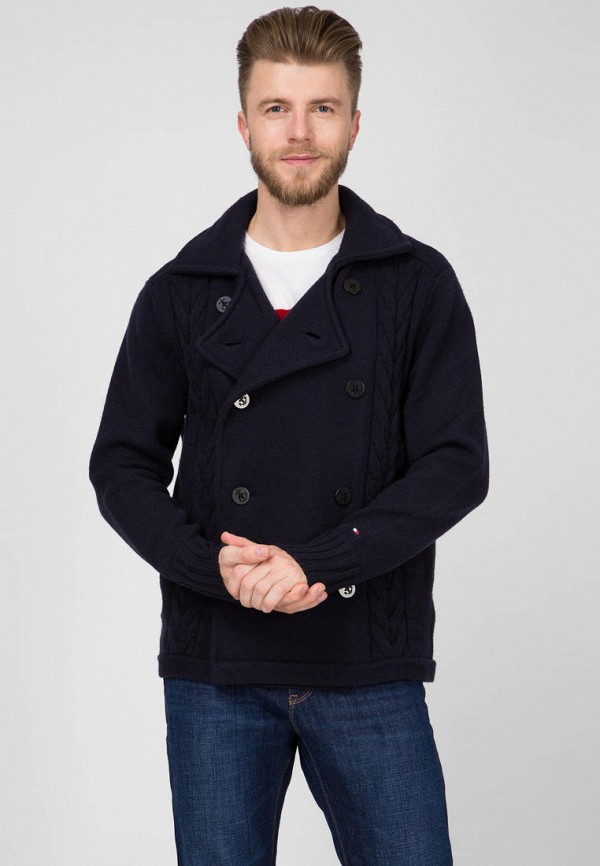 

Кардиган Tommy Hilfiger, Синий, WOOL RELAXED FIT PEACOAT JACKET