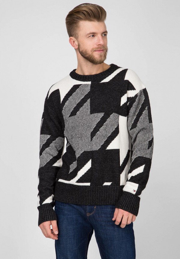 

Джемпер Tommy Hilfiger, Серый, HOUNDSTOOTH OVERSIZED SWEATER