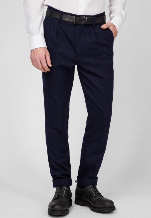 

Брюки Tommy Hilfiger, Синий, TAPERED CROPPED FLANNEL PANT