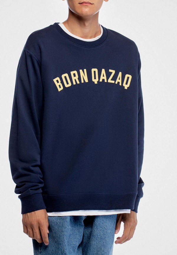 

Свитшот Qazaq Republic, Синий, Born Qazaq