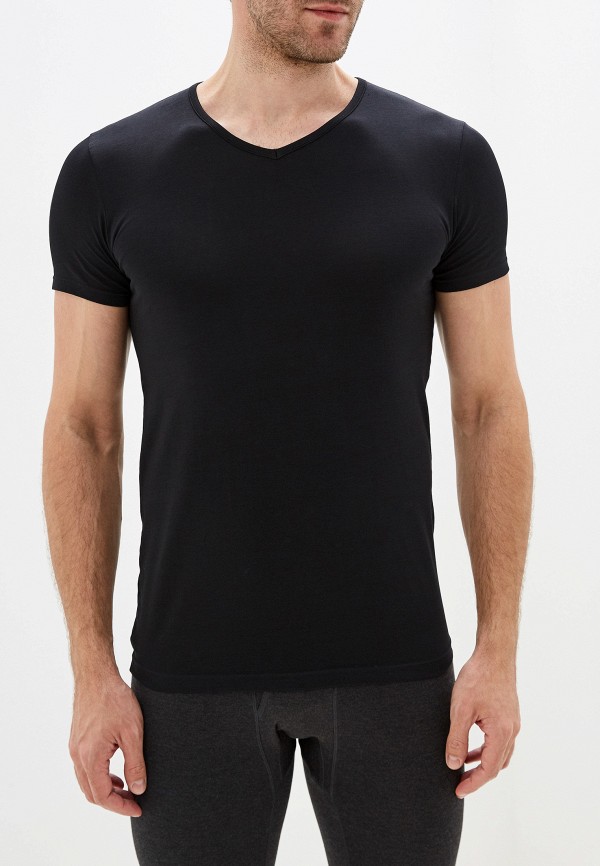 

Футболка домашняя Pompea, Черный, PM T-SHIRT V COTTON