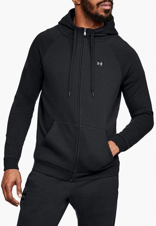 

Толстовка Under Armour, Черный, RIVAL FLEECE FZ HOODIE