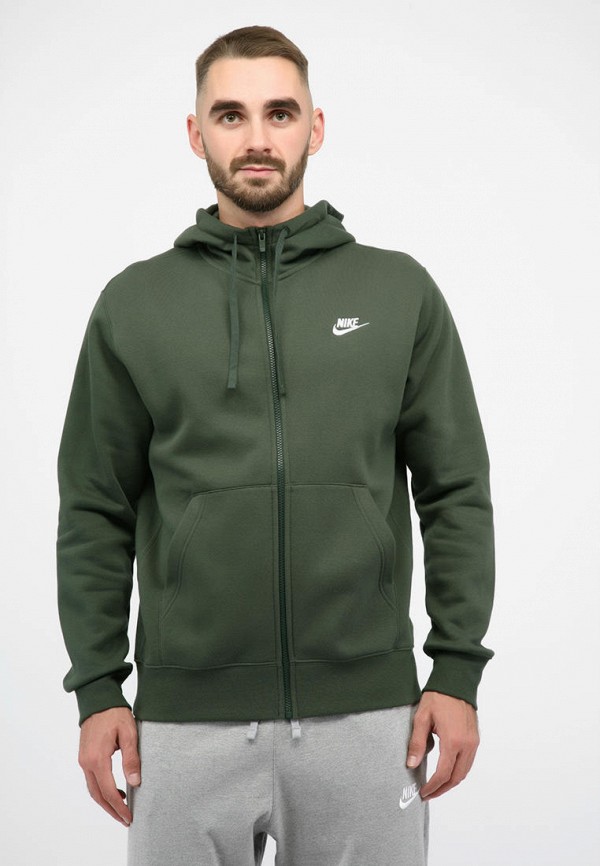 

Толстовка Nike, Зеленый, NSW CLUB HOODIE FZ BB