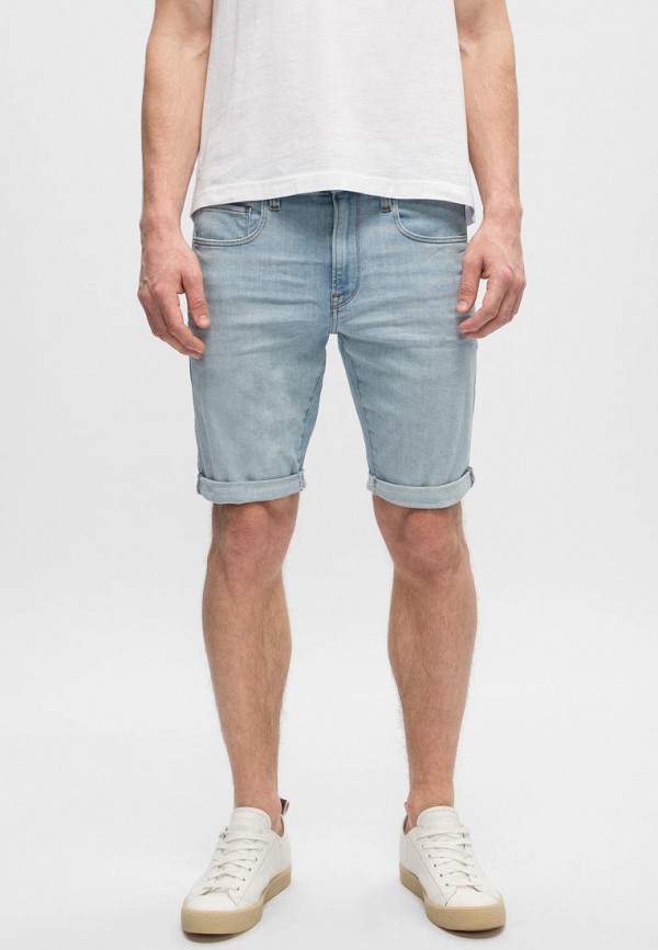 

Шорты джинсовые G-Star Raw, Голубой, 3301 Slim 1\2