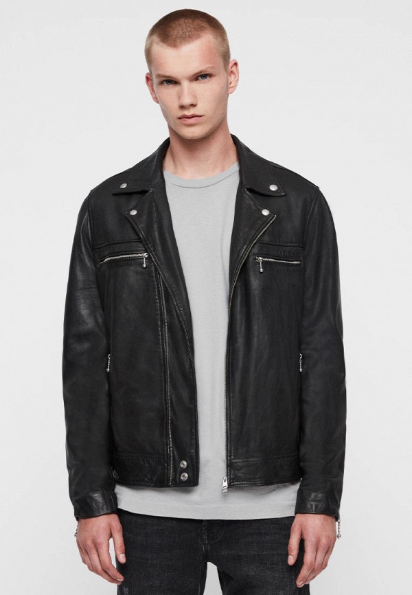 

Куртка кожаная AllSaints, Черный, HALE BIKER