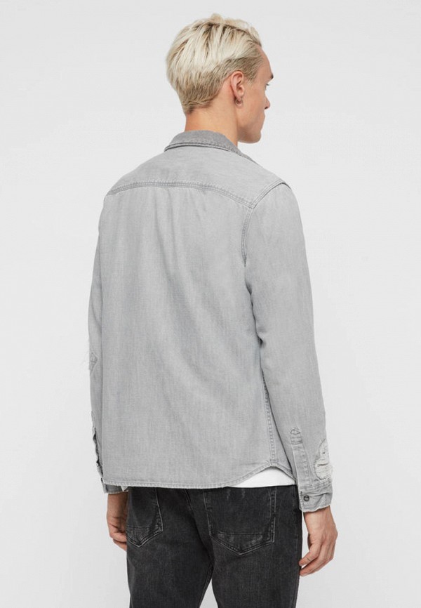 

Рубашка джинсовая AllSaints, Серый, AllSaints MP002XM1K6VG