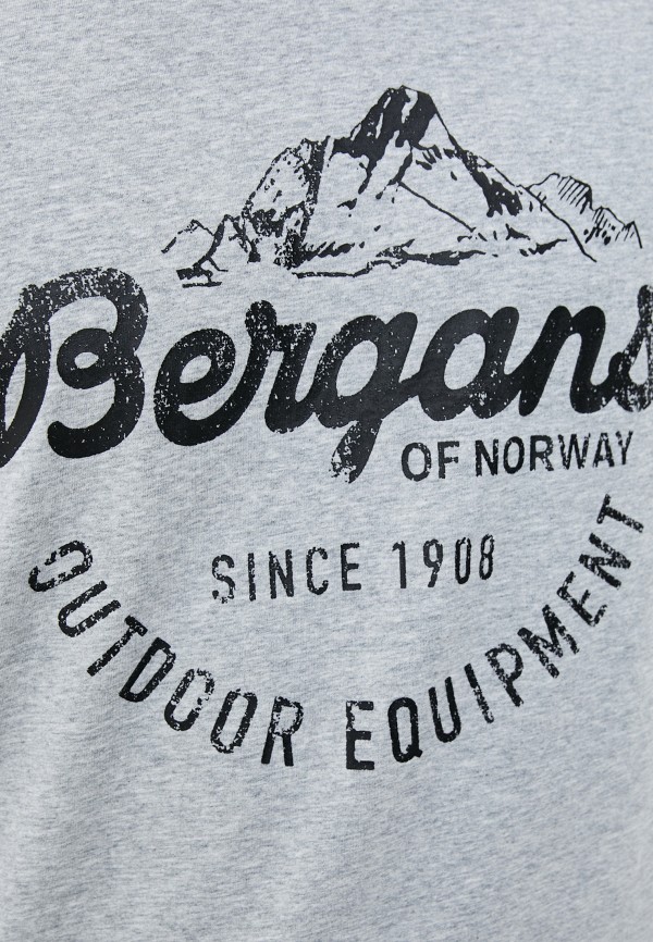 Футболка Bergans of Norway цвет серый  Фото 4