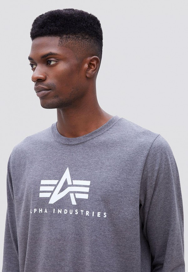 

Лонгслив Alpha Industries, Серый, Alpha Industries MP002XM1K8SI