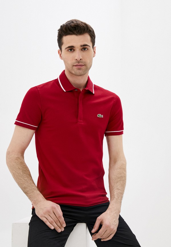 

Поло Lacoste, Бордовый