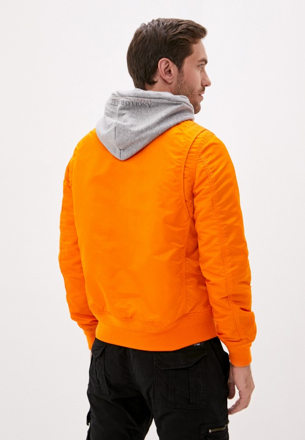 Куртка утепленная Angelo Bonetti цвет оранжевый  Фото 3