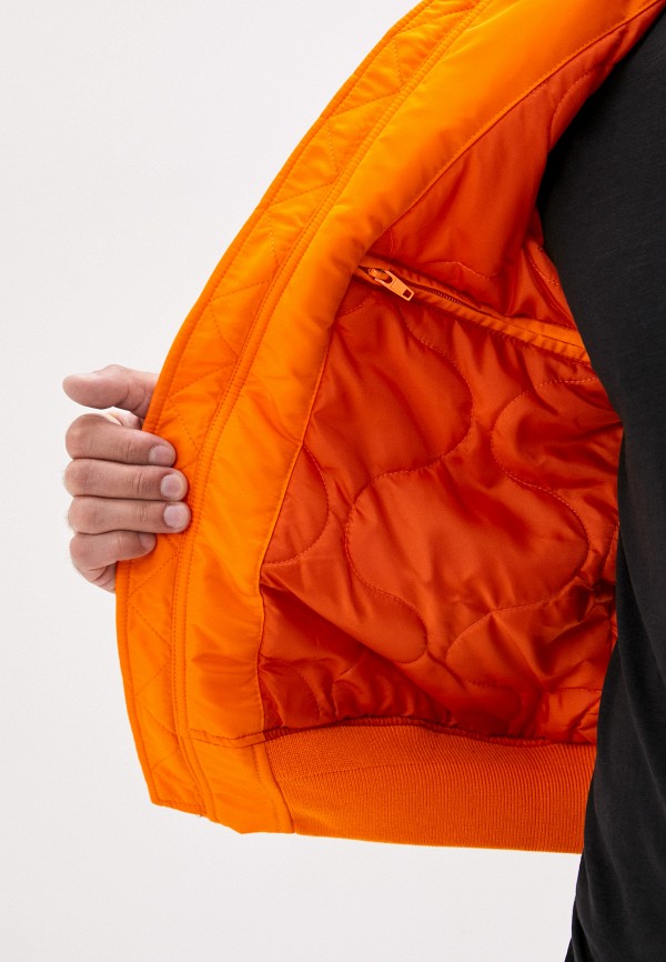 Куртка утепленная Angelo Bonetti цвет оранжевый  Фото 4