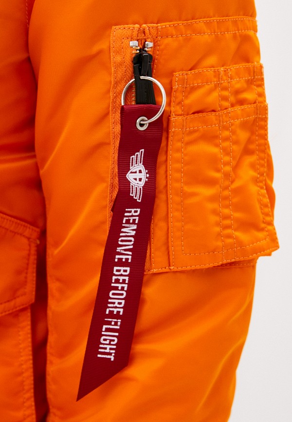 Куртка утепленная Angelo Bonetti цвет оранжевый  Фото 5