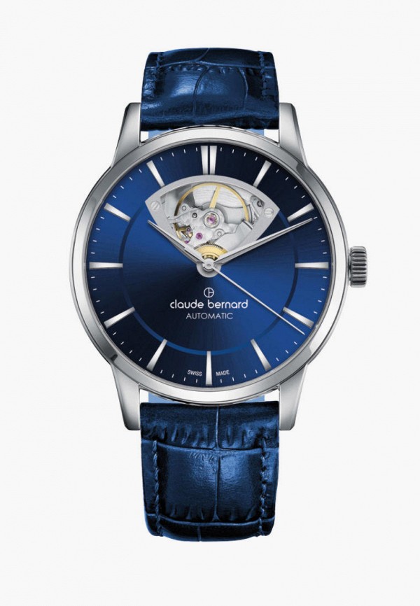 

Часы Claude Bernard, Синий, Classic Automatic Open Heart
