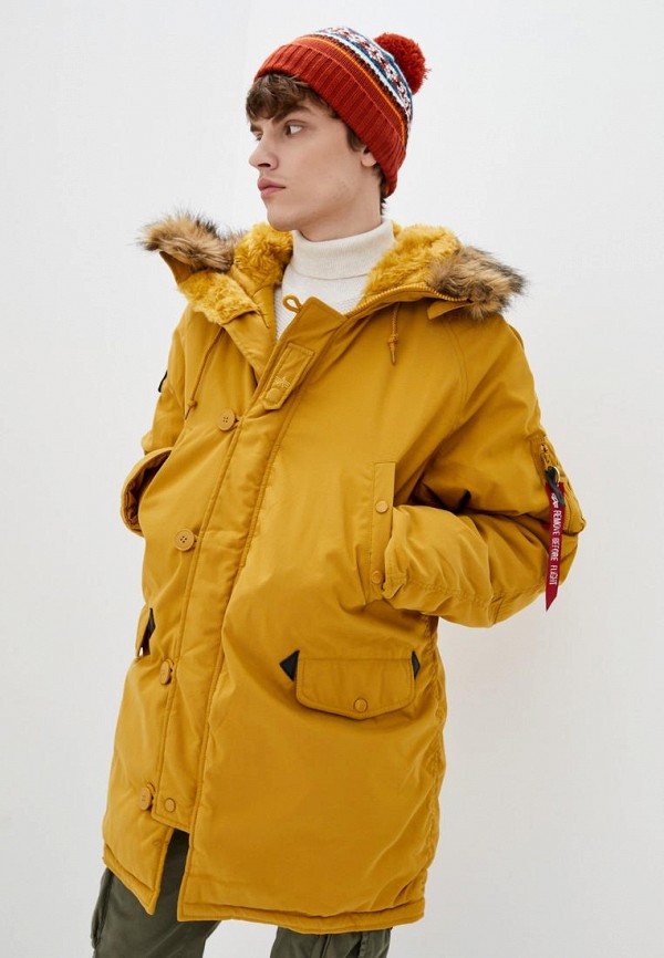 

Парка Alpha Industries, Желтый, Alpha Industries MP002XM1KDN5