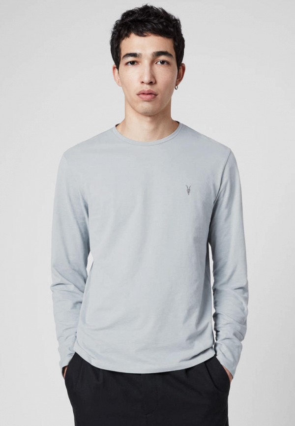 

Лонгслив AllSaints, Голубой, BRACE LS TONIC CREW