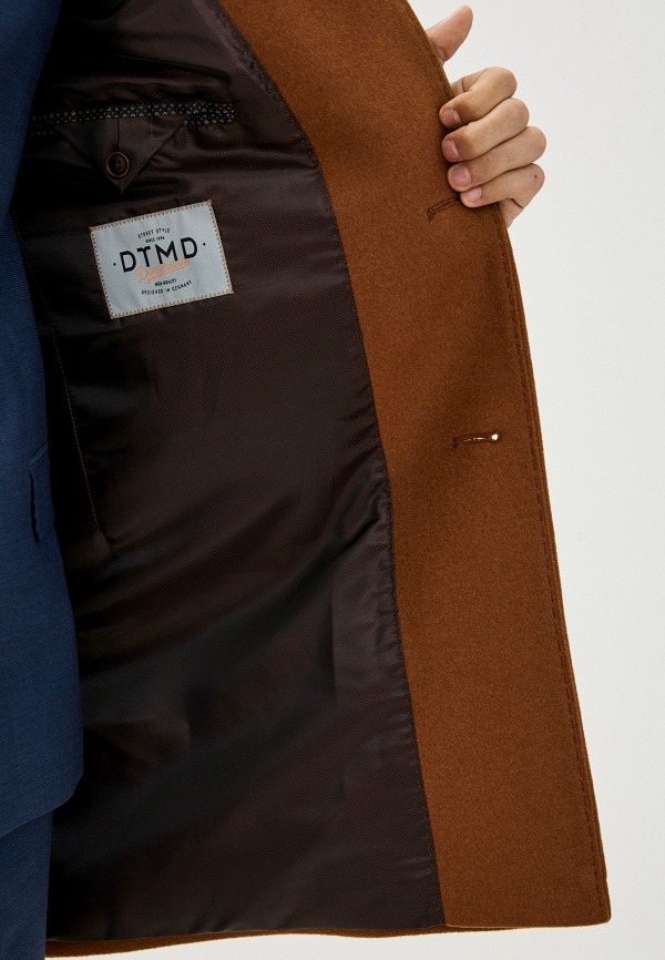 Пальто Dtmd цвет коричневый  Фото 4