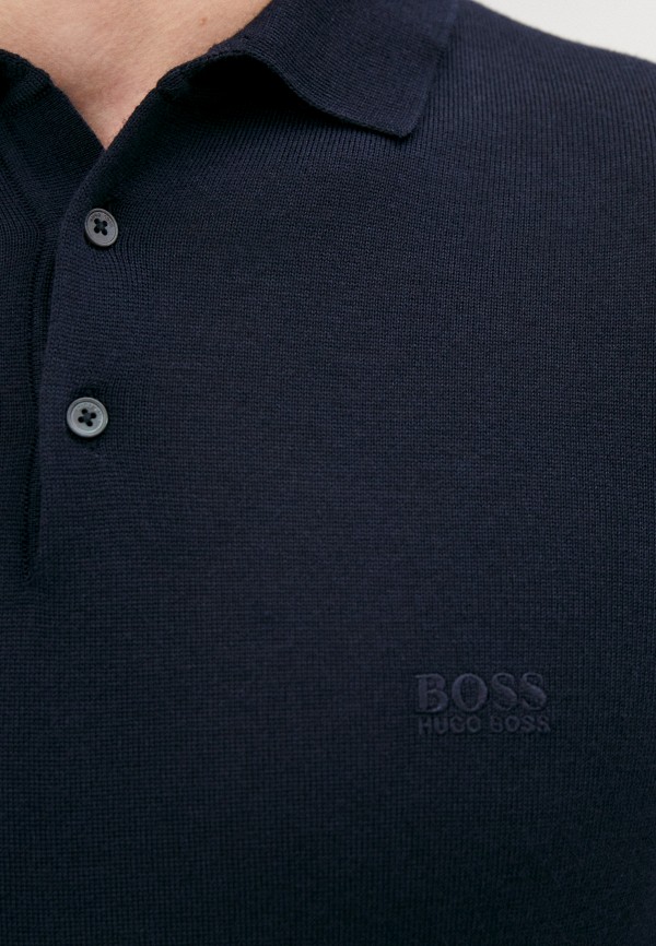 Поло Boss цвет синий  Фото 6