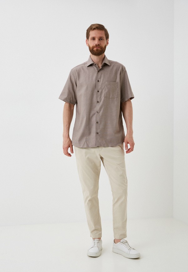 Рубашка Eterna коричневый, размер 44, фото 2