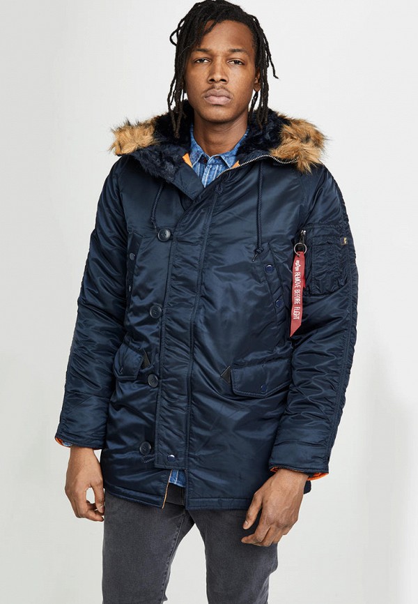 

Парка Alpha Industries, Синий, Alpha Industries MP002XM1PVWA