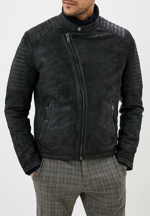 

Куртка кожаная Urban Fashion for Men, Черный