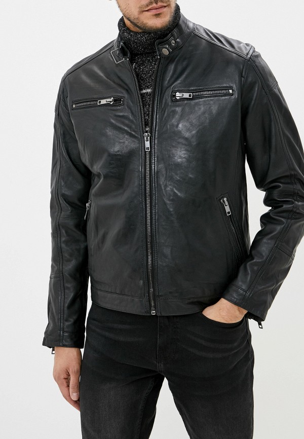 

Куртка кожаная Urban Fashion for Men, Черный