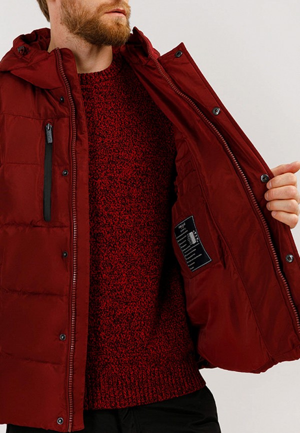 Куртка утепленная Finn Flare цвет бордовый  Фото 5