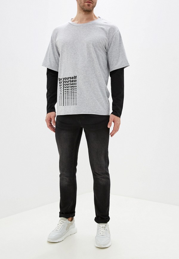 

Лонгслив BY, Серый, FW043