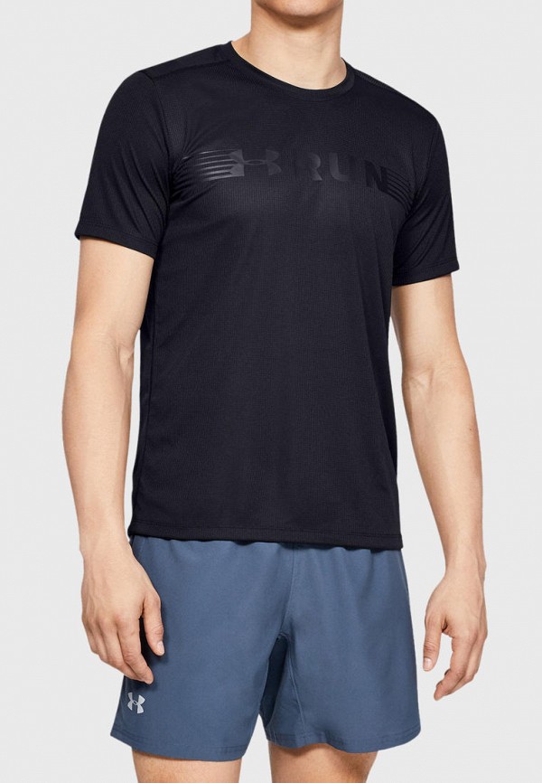 

Футболка спортивная Under Armour, Черный, UA RUN WARPED SHORTSLEEVE
