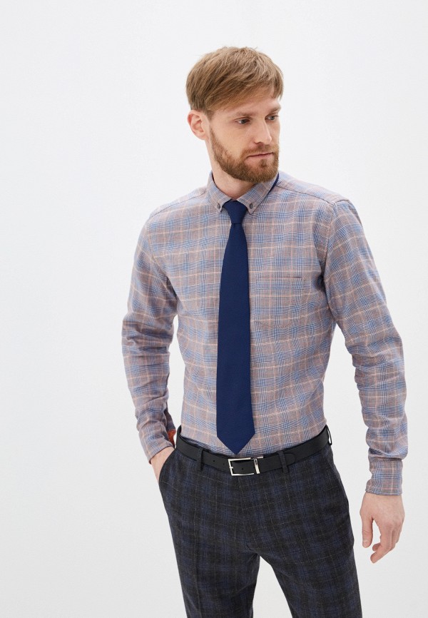

Рубашка Eterna, Коричневый, Slim-fit