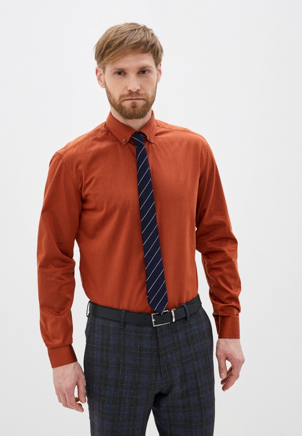 

Рубашка Eterna, Коричневый, Slim Fit