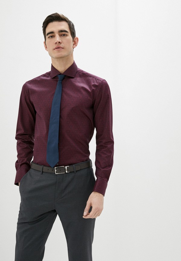 

Рубашка Eterna, Бордовый, Slim Fit