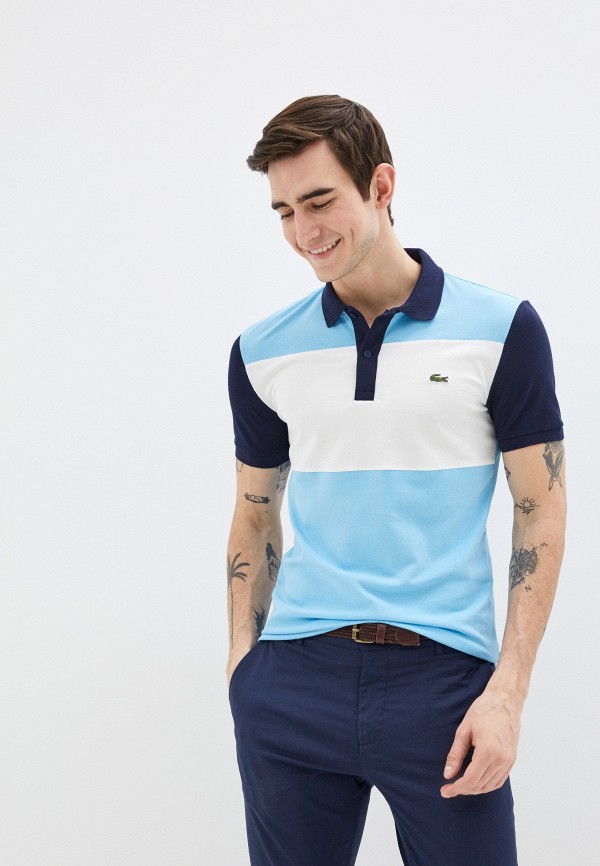 

Поло Lacoste, Голубой