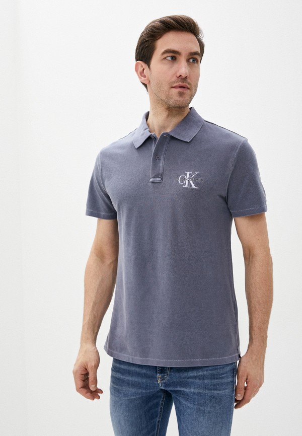 

Поло Calvin Klein Jeans, Серый