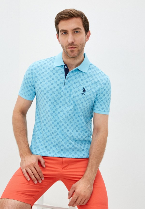 

Поло U.S. Polo Assn., Голубой