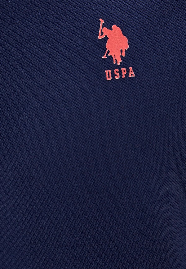 Поло U.S. Polo Assn. цвет синий  Фото 3