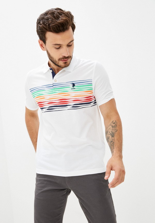 

Поло U.S. Polo Assn., Белый
