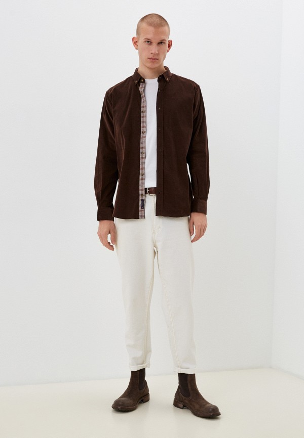 Рубашка Mossmore коричневый, размер 54, фото 2