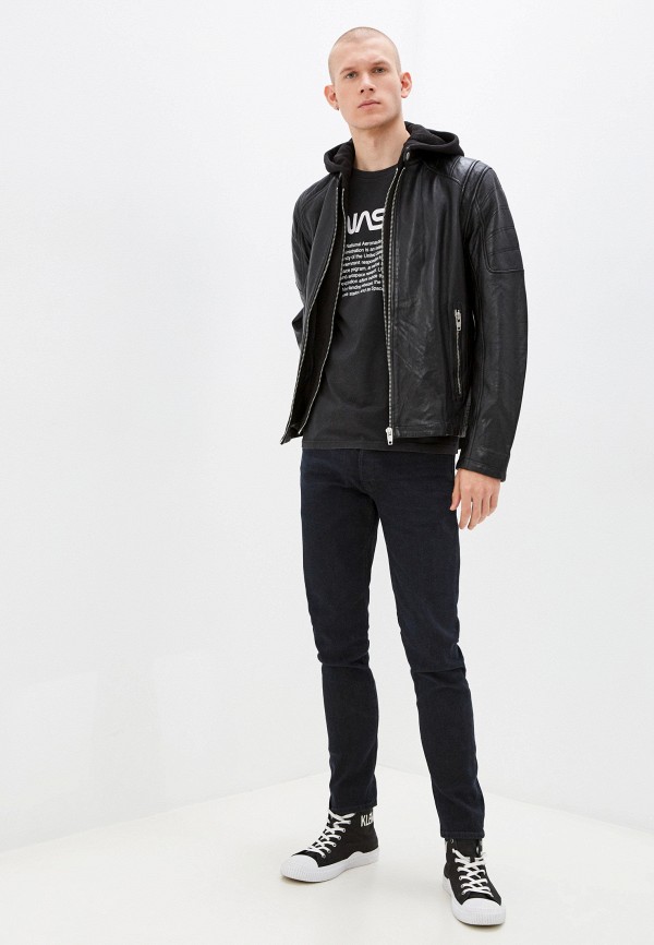 

Куртка кожаная Urban Fashion for Men, Черный