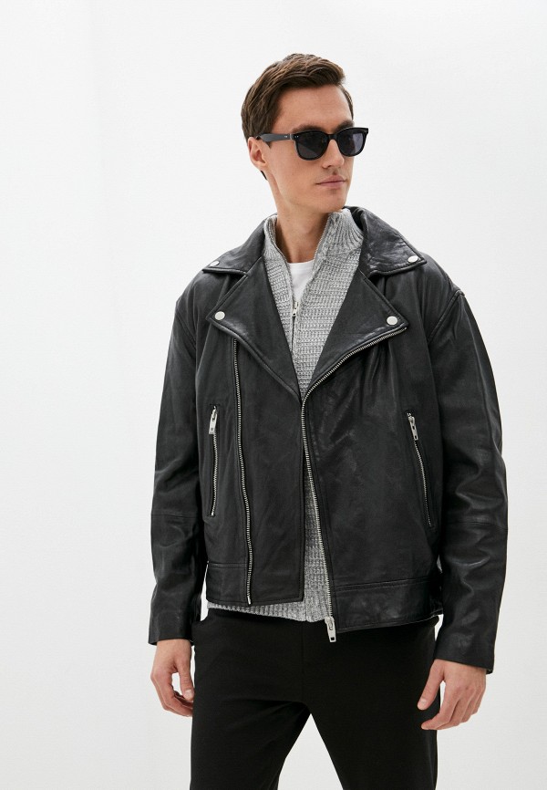 

Куртка кожаная Urban Fashion for Men, Черный