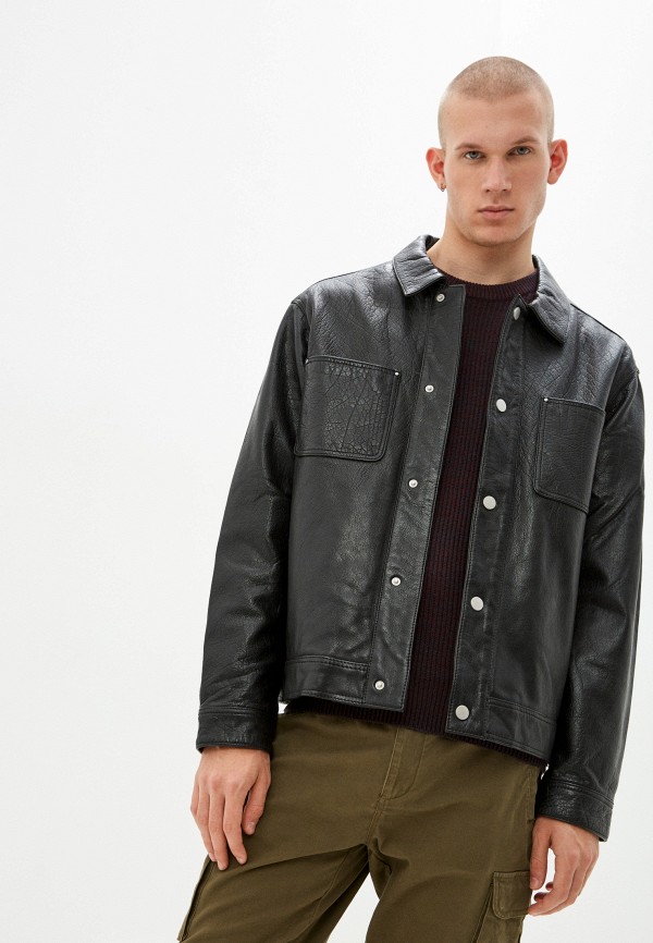

Куртка кожаная Urban Fashion for Men, Черный