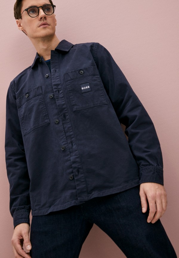 Рубашка Boss Locky, цвет синий, размер 46 - фото 2